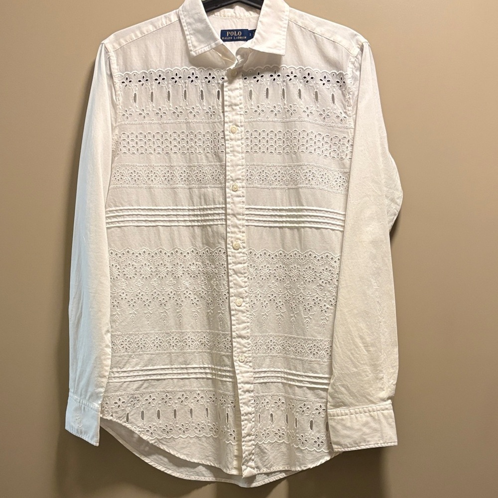 Polo by Ralph Lauren Women’s White Eyelet Shirt